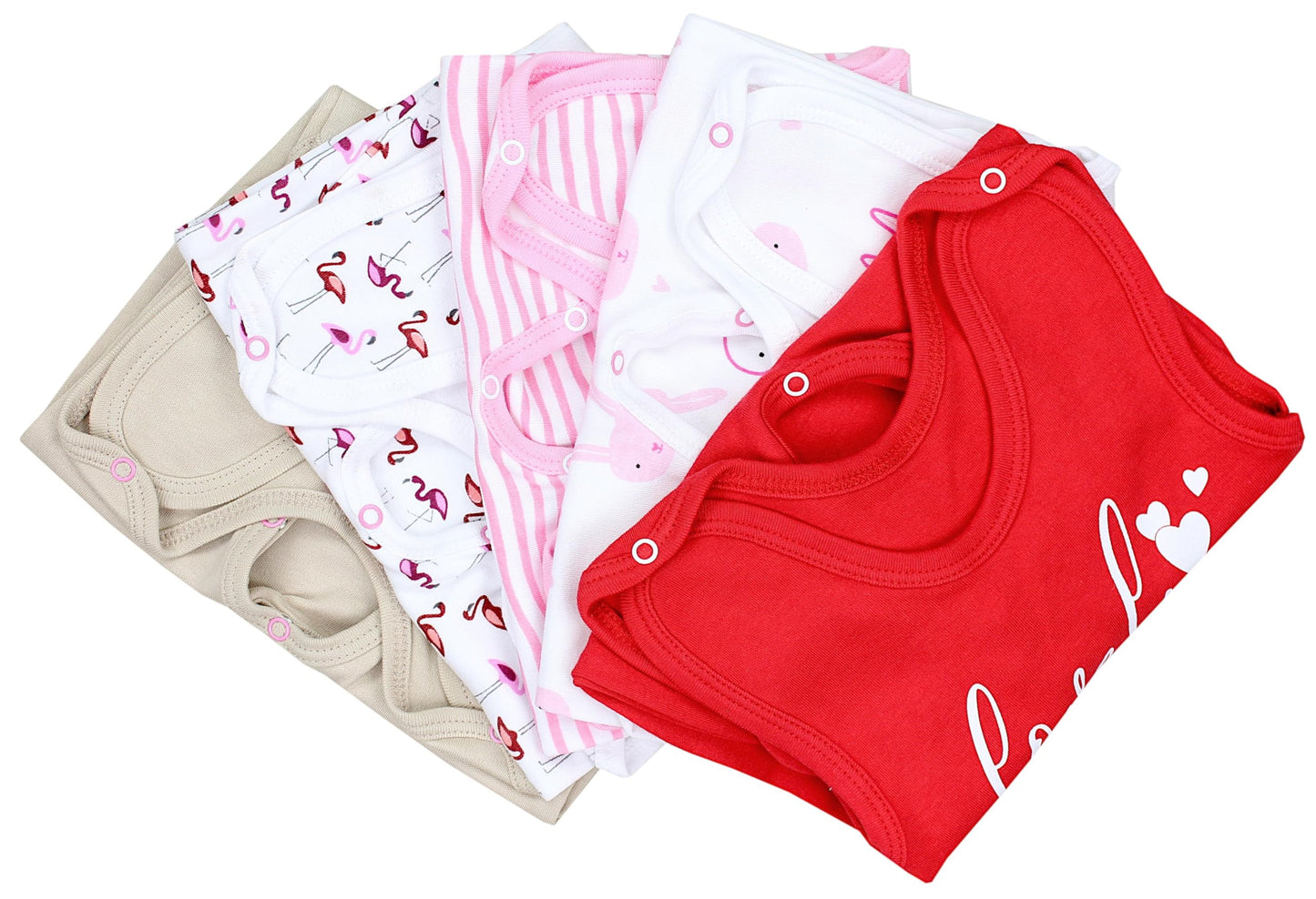 TupTam Baby Unisex Strampler mit Aufdruck Spruch 5er Pack