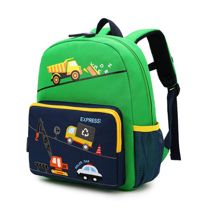 willikiva Car Dinosaur Toddler Kids Backpack for Boys and Girls Kids Waterproof Preschool Bag