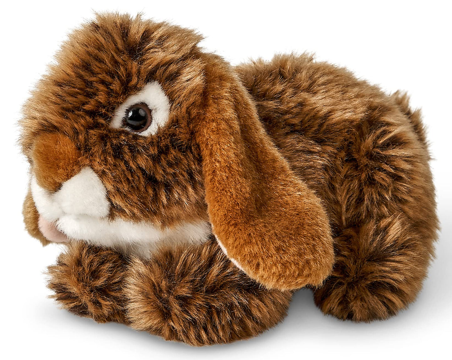 Uni-Toys - Widderkaninchen, liegend (braun) - 18 cm (Länge) - Plüsch-Hase, Kaninchen - Plüschtier, Kuscheltier