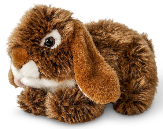 Uni-Toys - Widderkaninchen, liegend (braun) - 18 cm (Länge) - Plüsch-Hase, Kaninchen - Plüschtier, Kuscheltier