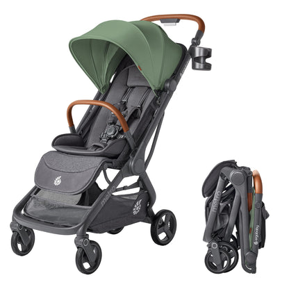 Ergobaby Metro3 Kinderwagen Buggy mit Liegefunktion, Baby-Buggy ab Geburt bis 22kg (0-4 Jahre), Zusammenklappbar und Autositz Kompatibel, höhenverstellbarer Griff, ergonomischer Sitz, Graphite Grey