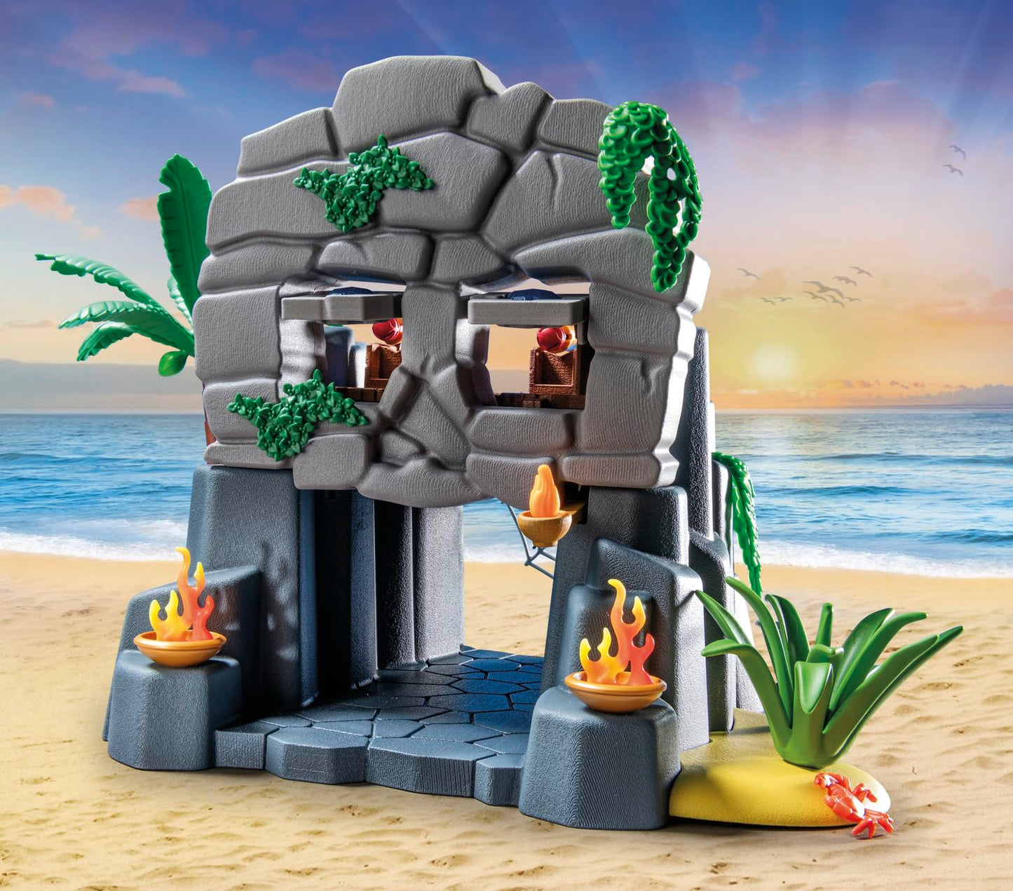 PLAYMOBIL | Pirates | Gefahr durch Riesenhai | Piratenspielzeug | Spielzeugfiguren | Spielzeug für Kinder ab 4 Jahren | 71793
