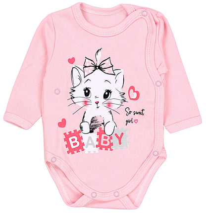 TupTam Baby Body Langarm – Wickelbody Langarm für Jungen & Mädchen, 5er Pack, 100% Baumwolle, OEKO-TEX