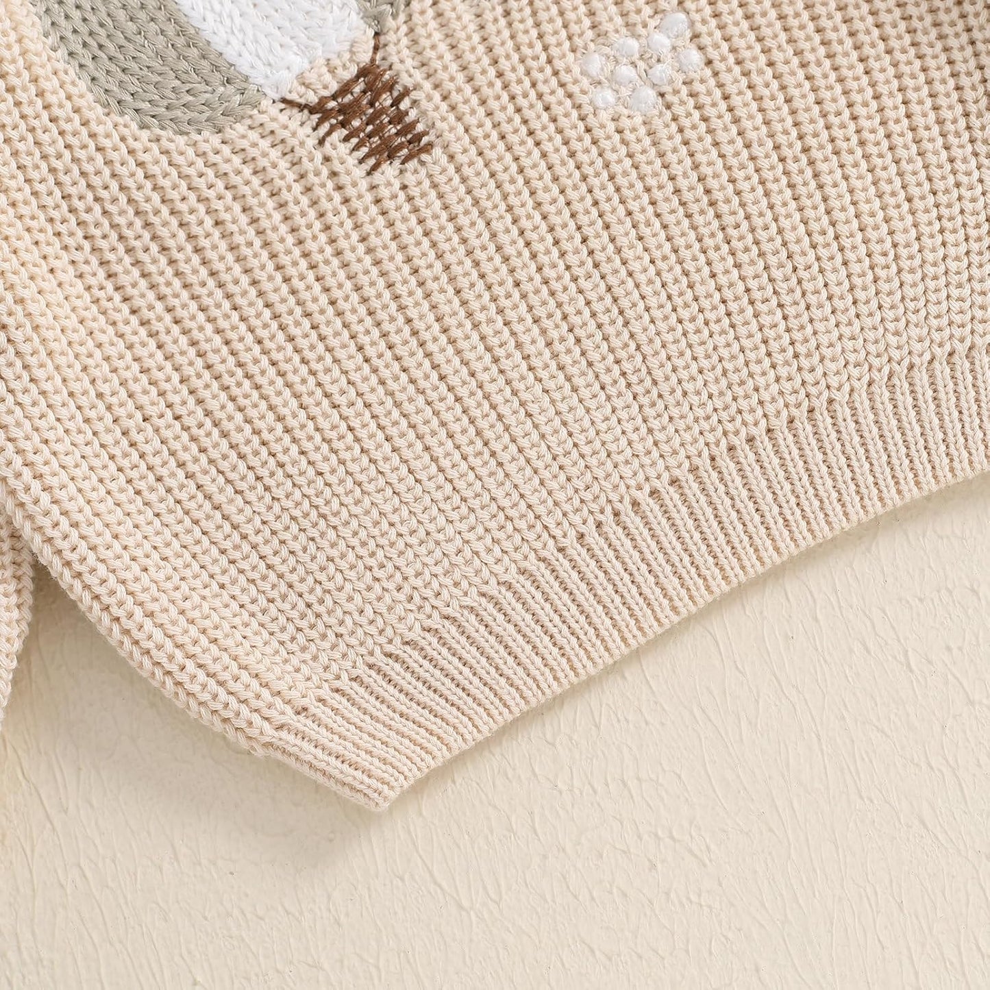 L&ieserram Baby Mädchen Jungen 1. Geburtstag Gestrickt Pullover Jumper Langarm Strickpullover Pulli Kleinkinder Kleidung Outfit Knitted Sweater 1 Jahr
