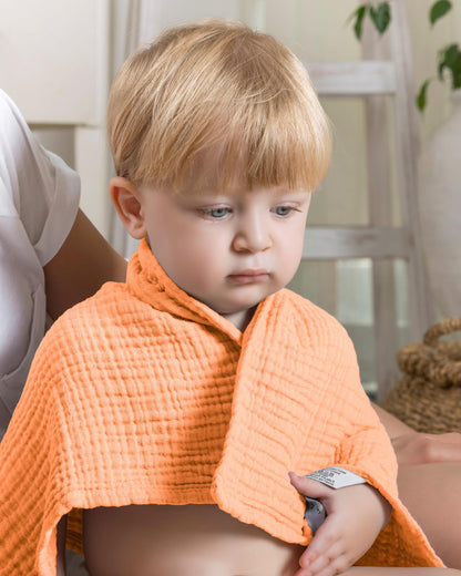 LAYNENBURG 10er-Set Premium Spucktücher Baby aus extra weichem Musselin - 100% Baumwolle - 30x50cm - Oeko Tex 100 - Musselin-tücher als Mulltücher, Mullwindeln oder Stoffwindeln (weiß)