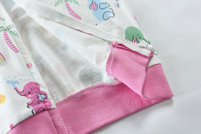 CM-Kid Zip Up Hoodie Mädchen Kapuzenpullover Reißverschluss Sweatshirts Hoody Baumwolle Kinder Erdbeere Langarm Kapuzenjacke Warm 1-7 Jahre 92-122