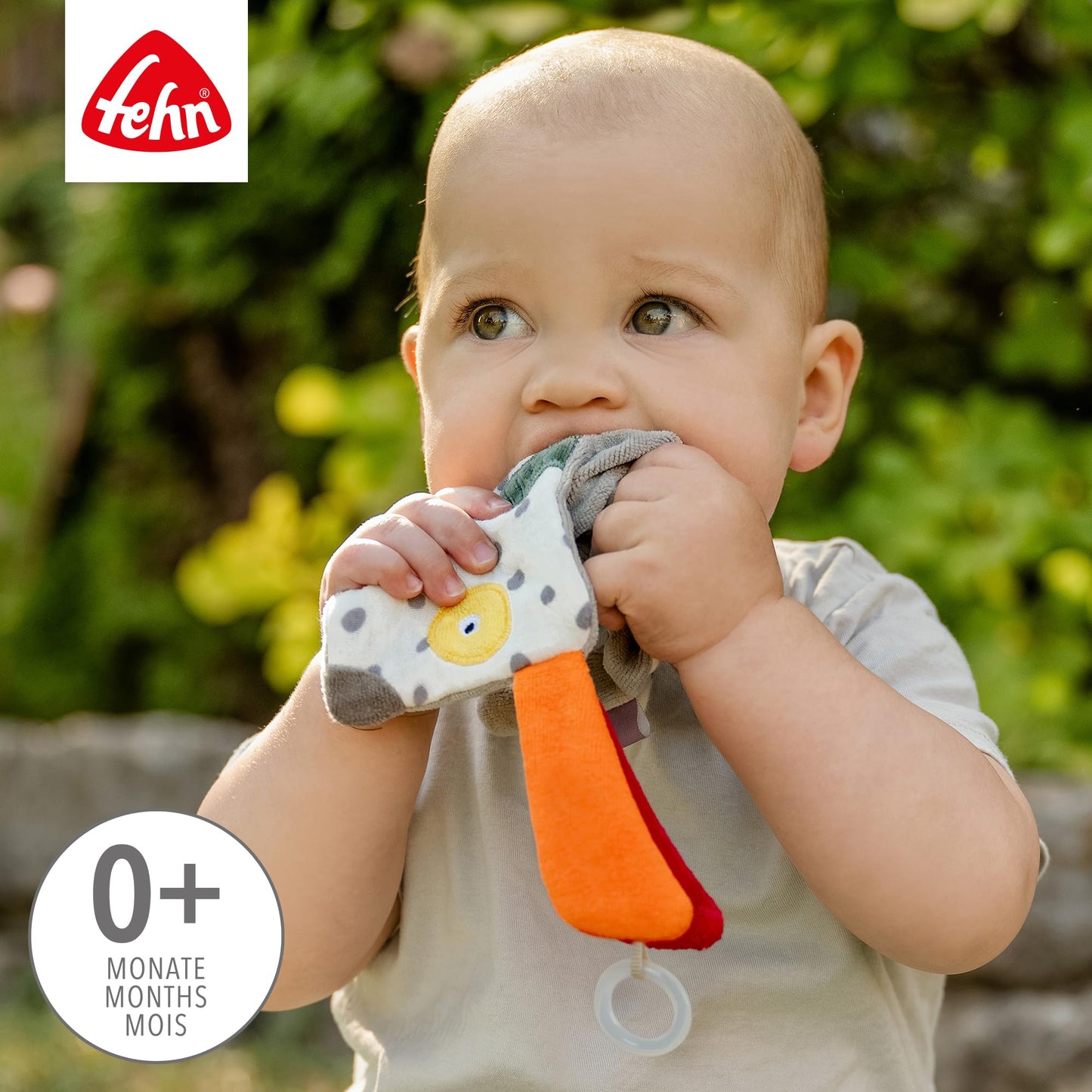 Fehn Knister-Seestern – Activity-Rascheltier zum Greifen & Lauschen | Fördert Sinne und Motorik – zum Geräusche erzeugen und Spielen – für Babys und Kleinkinder ab Geburt