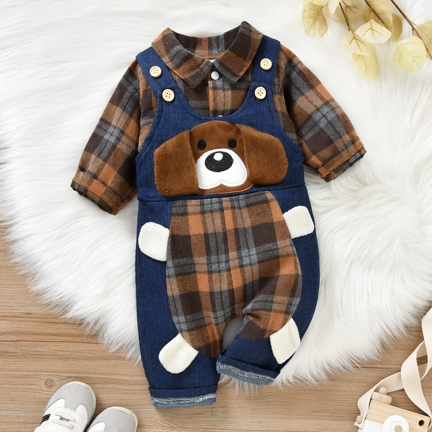 Baby Jungen Kleidung Strampler Latzhose Set Kleidung Sets für Jungen Baby Set Neugeborenes Geschenk