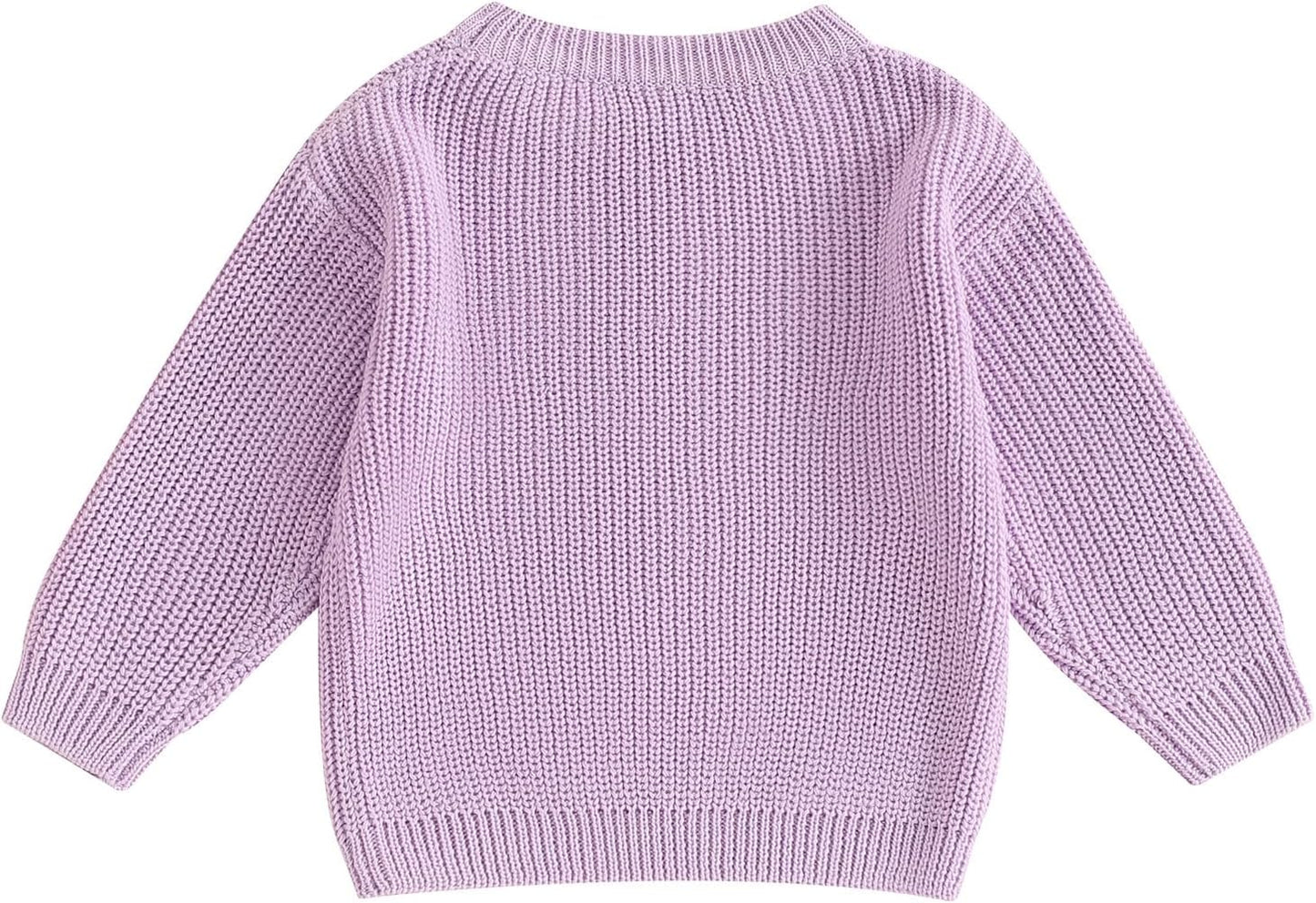 L&ieserram Baby Mädchen Jungen 1. Geburtstag Gestrickt Pullover Jumper Langarm Strickpullover Pulli Kleinkinder Kleidung Outfit Knitted Sweater 1 Jahr
