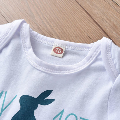 Baby Jungen Mädchen Ostern Kleidung Outfit Osterhase Baby Kleidung Set Körper Top + Hose Neugeborenen Weiche Baby Set Mein Erstes Ostern