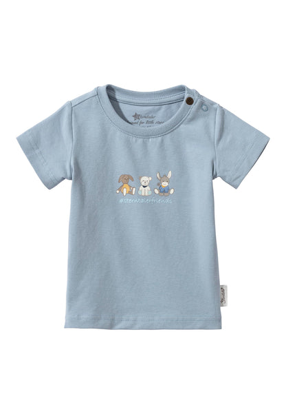 Sterntaler T-Shirt Jersey Sterntalerfriends Rabbit Happy - Unisex T-Shirt for Babies Made of Soft Cotton Jersey - Baby T-Shirt with Short Sleeves for Warm Summer Days