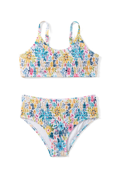 Arshiner Mädchen Bikini-Set Sommer Kinder Badeanzuge Zweiteiliger Mode Tankini Hautfreundlich Atmungsaktiv Bikinis für Mädchen 5-14 Jahre