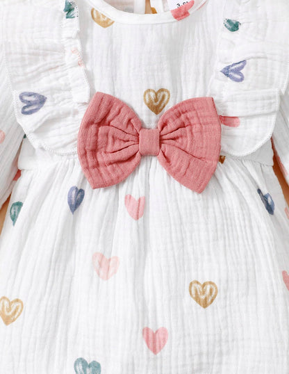 Neugeborenes Baby Mädchen Kleidung Langarm Rüschen Overall Bowknot Strampler Infant Mädchen Herbst Winter Outfits