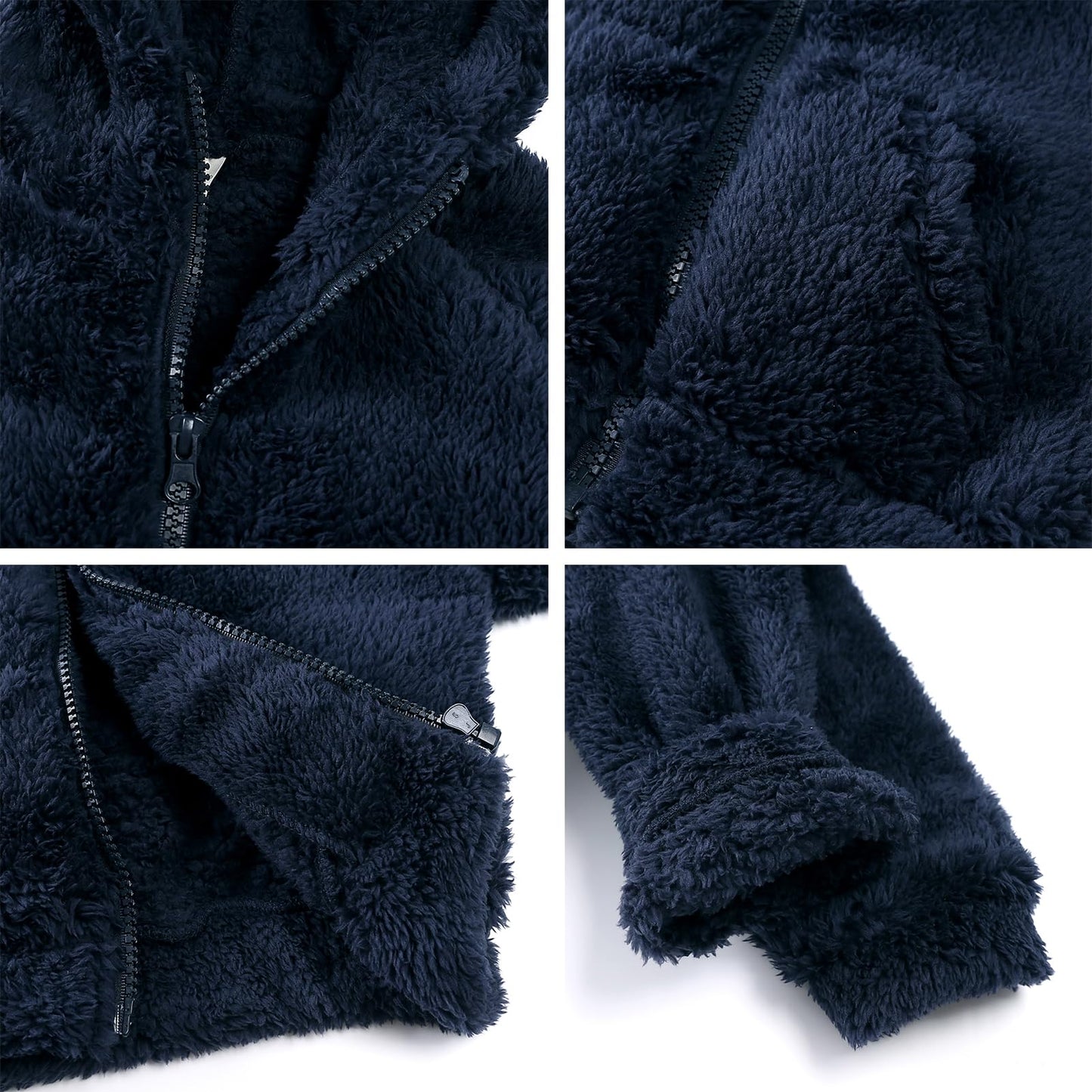 Gajaous Newborn Baby Girls Boys Fleece Hooded Jacket Zip Bear Coat Warm Winter Outwear