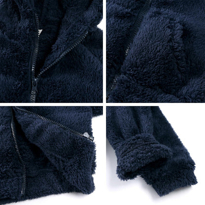 Gajaous Newborn Baby Girls Boys Fleece Hooded Jacket Zip Bear Coat Warm Winter Outwear