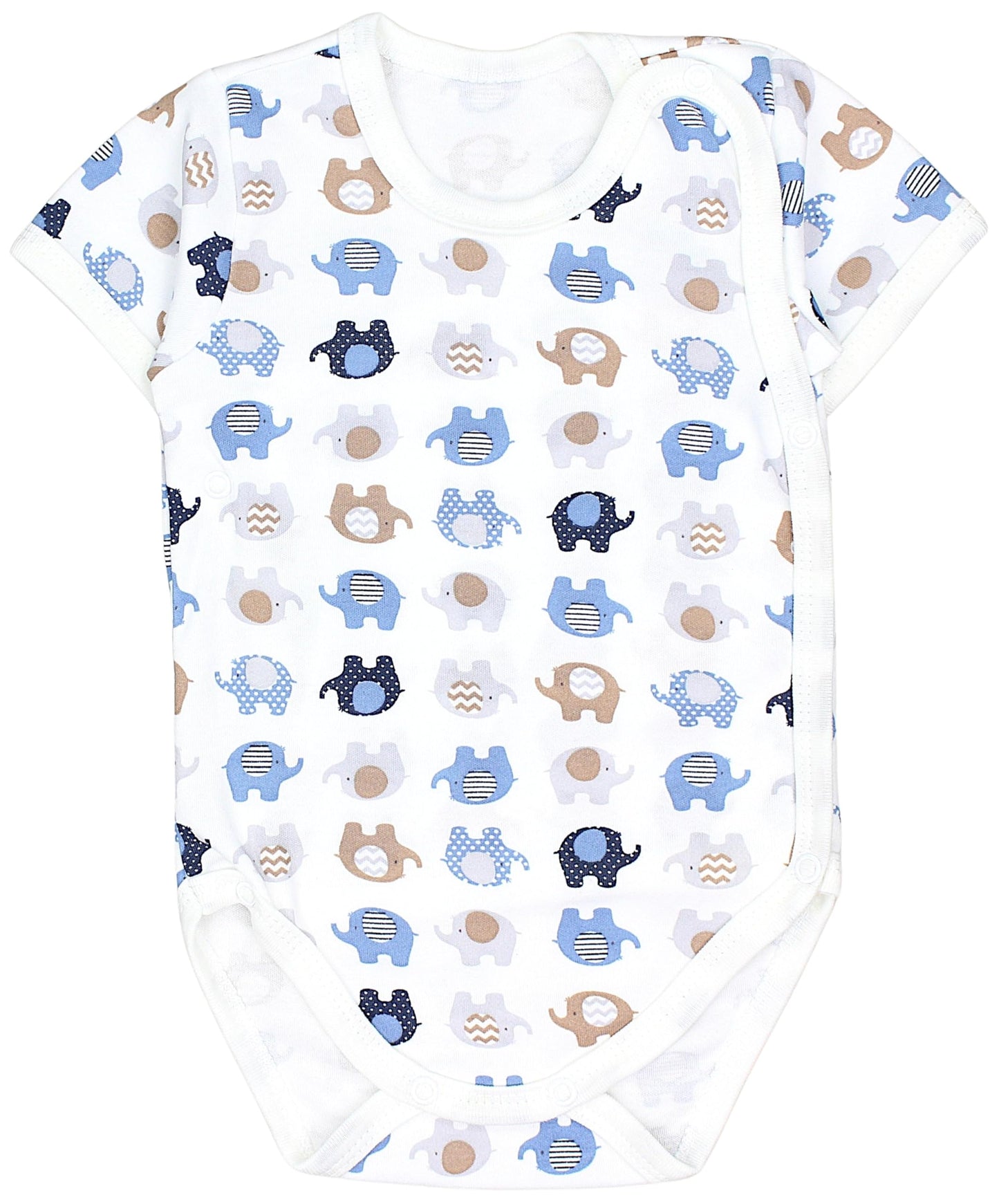 TupTam Baby Body Kurzarm Jungen – Wickelbody Kurzarm aus Baumwolle im 5er Set – OEKO-TEX Zertifiziert