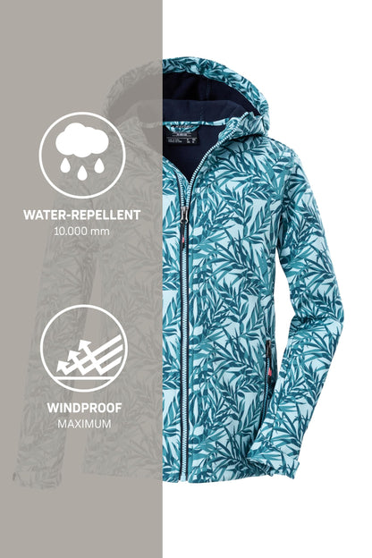 Killtec Girls' Softshell Jacket Print Softshell Jacket / Outdoor Jacket with Hood