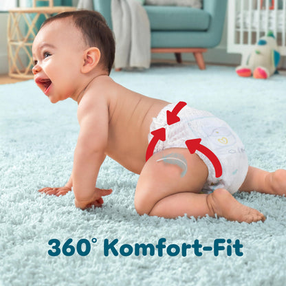 Pampers Premium Protection Pants Größe 4, 168 Windeln, 9kg-15kg, Mit 360° Passform und 2x breiteren Bündchen als vorher für unseren besten Komfort & Schutz