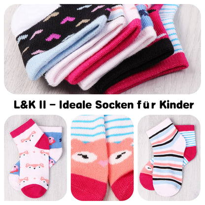 Libella 10/12er Kinder Mädchen Sneaker Socken Kids Füßlinge Sneakersocken bunt 2108VA