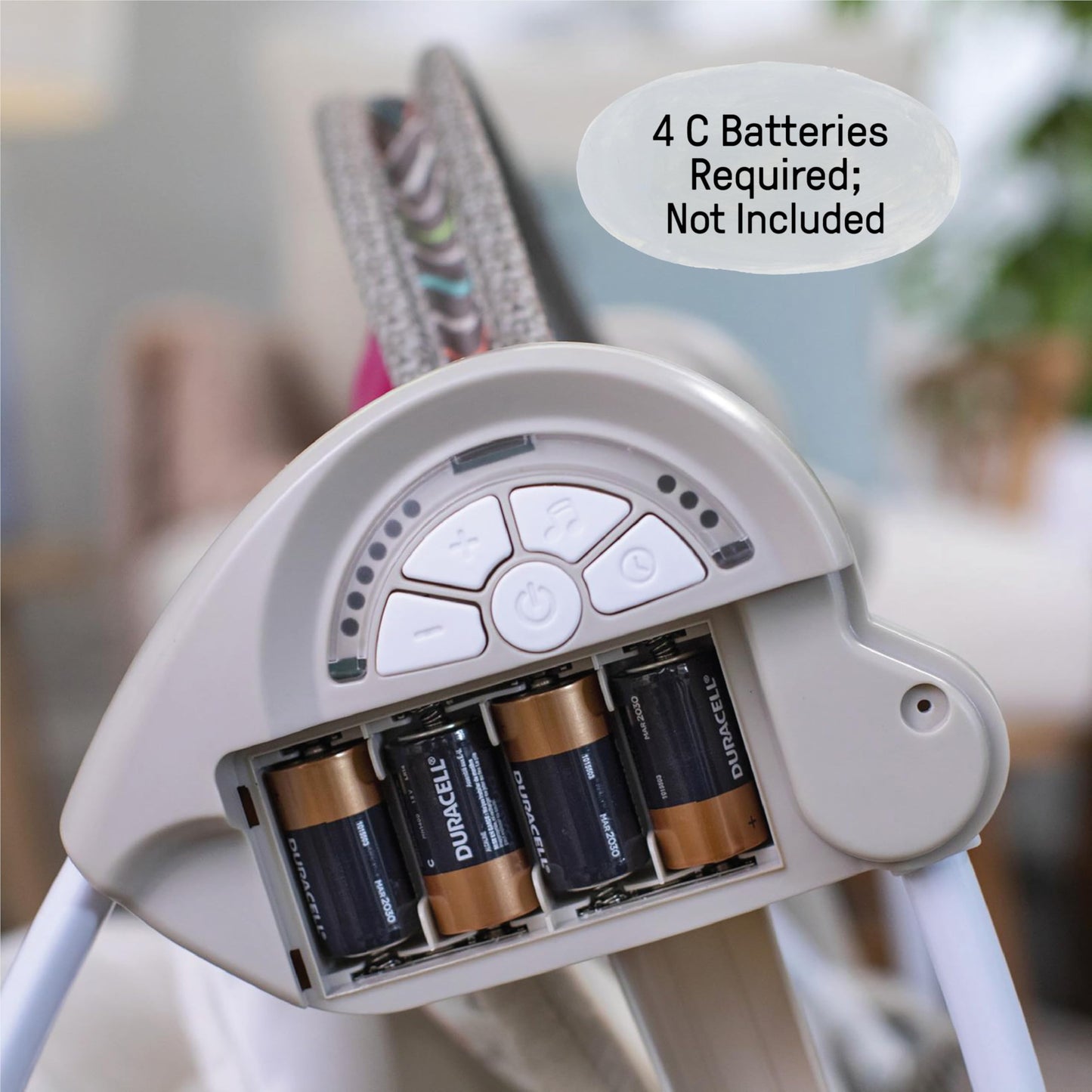 Ingenuity, tragbare Babyschaukel, Cuddle lamp - mit Melodien, Zeit- und Schaukeleinstellung