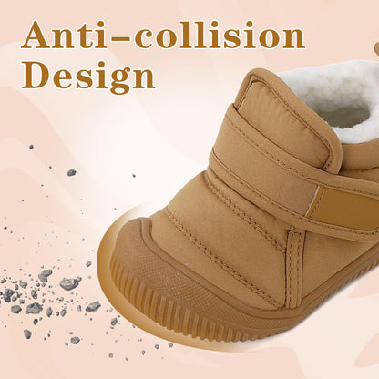 1-5 Years Baby Boys Girls Boots First Walking Shoes Toddler Winter Boots Warne Fur Lined Winter Shoes