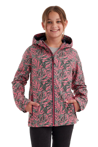 Killtec Girls' Softshell Jacket Print Softshell Jacket / Outdoor Jacket with Hood