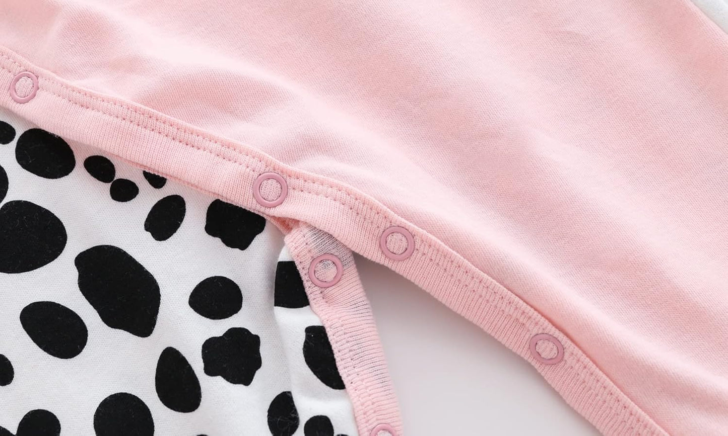 KIDDLETOWN Baby Pyjamas Newborn Baby Girls 0-3 Months Organic Cotton Long Sleeve Popper Frog Cartoon