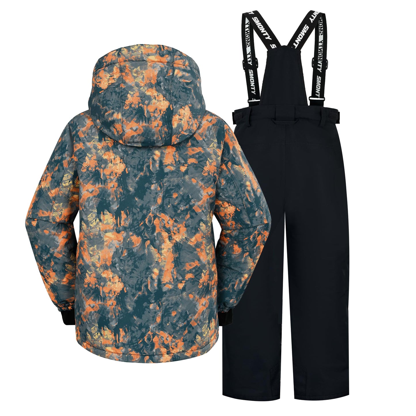 SMONTY SNOWER Boys' Snowsuit with Removable Hood, Ski Suit, Extra Warm, Winter Suit