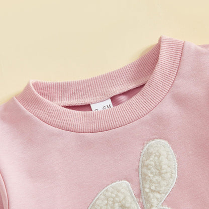 Geagodelia Baby Jungen Mädchen Ostern Outfit Kleidung Osterhase Babykleidung Set Sweatshirt Langarmshirt + Hose Neugeborene Kleinkinder Weiche Babyset My First Easter