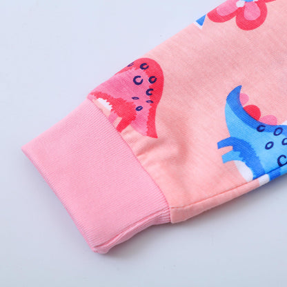 FILOWA Kleider für Mädchen Kinder Einhorn Blumen Stickerei Herz Druck Tier Sommerkleid Cartoon Kinderkleider Embroider Baumwolle Mädchenkleid Lange/Ärmellos Lässige Geburtstag Kinderkleidung,Gr.92-128