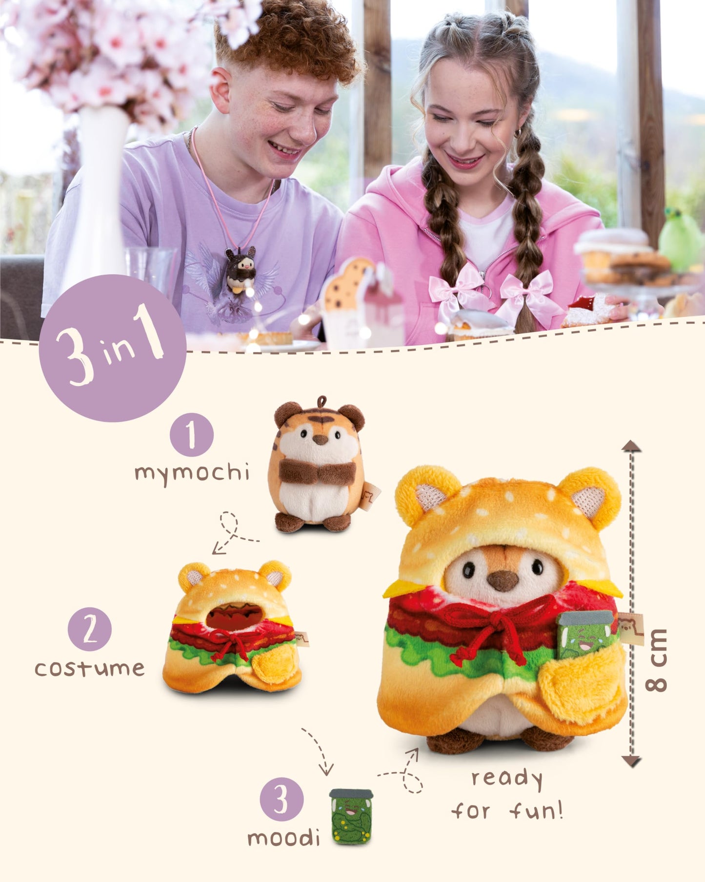 NICI Kuscheltier Küken Tschieps 8cm mit Chilisoße & Hähnchenkeulekostüm in Geschenkbox - gelb - Stofftier aus weichem Plüsch, Plüschtier zum Kuscheln und Spielen, für Kinder & Erwachsene - 61653