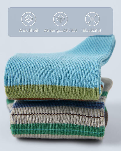Kyopp 10 Paar Socken Kinder Mädchen und Jungen Klassisch Socken Lustig Cotton Socken Crew Socks Winter/Sommer