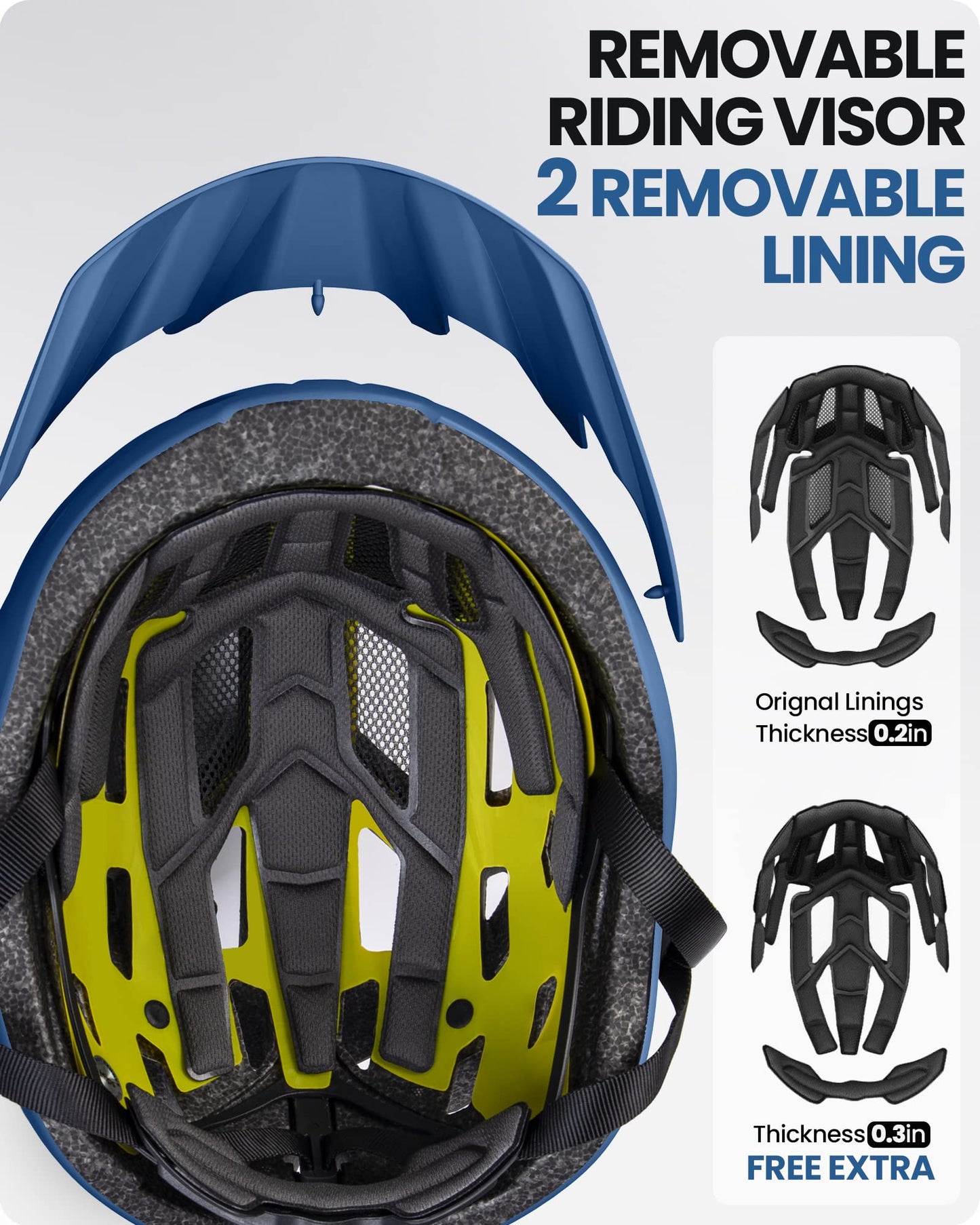 OutdoorMaster MIPS Fahrradhelm - Zwei herausnehmbare Innenfutter & Belüftung in Multi-Environment - Fahrradhelm in Mountain, Autobahn für Jugendliche & Erwachsene