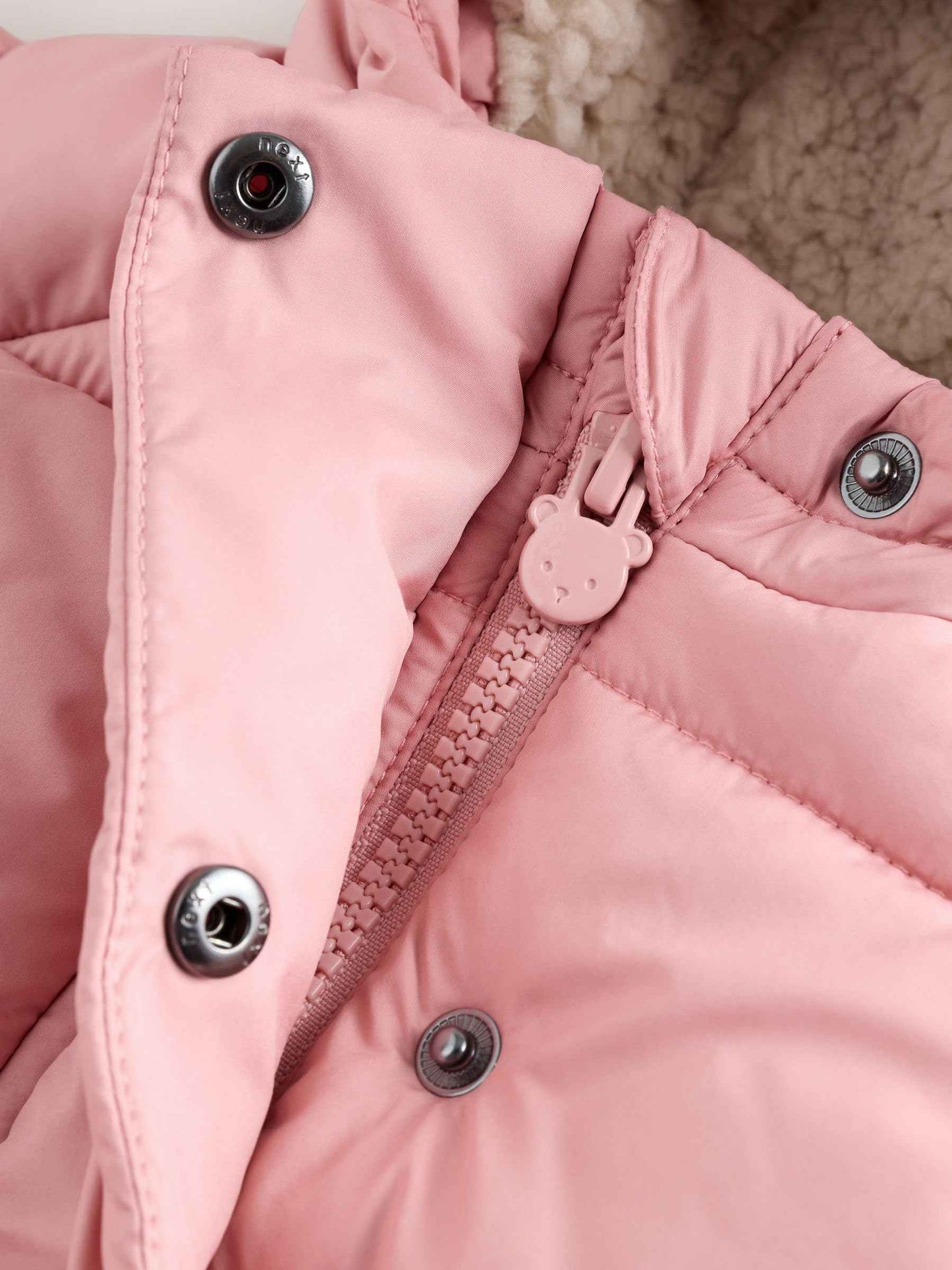 NEXT Baby Girls' Padded Hooded Jacket