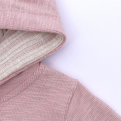 Kleinkind Baby Jungen Mädchen Baumwolle Strampler Langarm Mit Kapuze Reißverschluss Overall Body Baby Herbst Kleidung Pyjamas Outfit