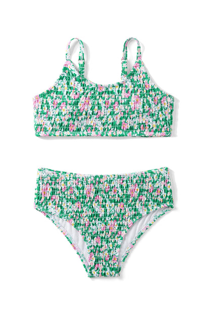 Arshiner Mädchen Bikini-Set Sommer Kinder Badeanzuge Zweiteiliger Mode Tankini Hautfreundlich Atmungsaktiv Bikinis für Mädchen 5-14 Jahre