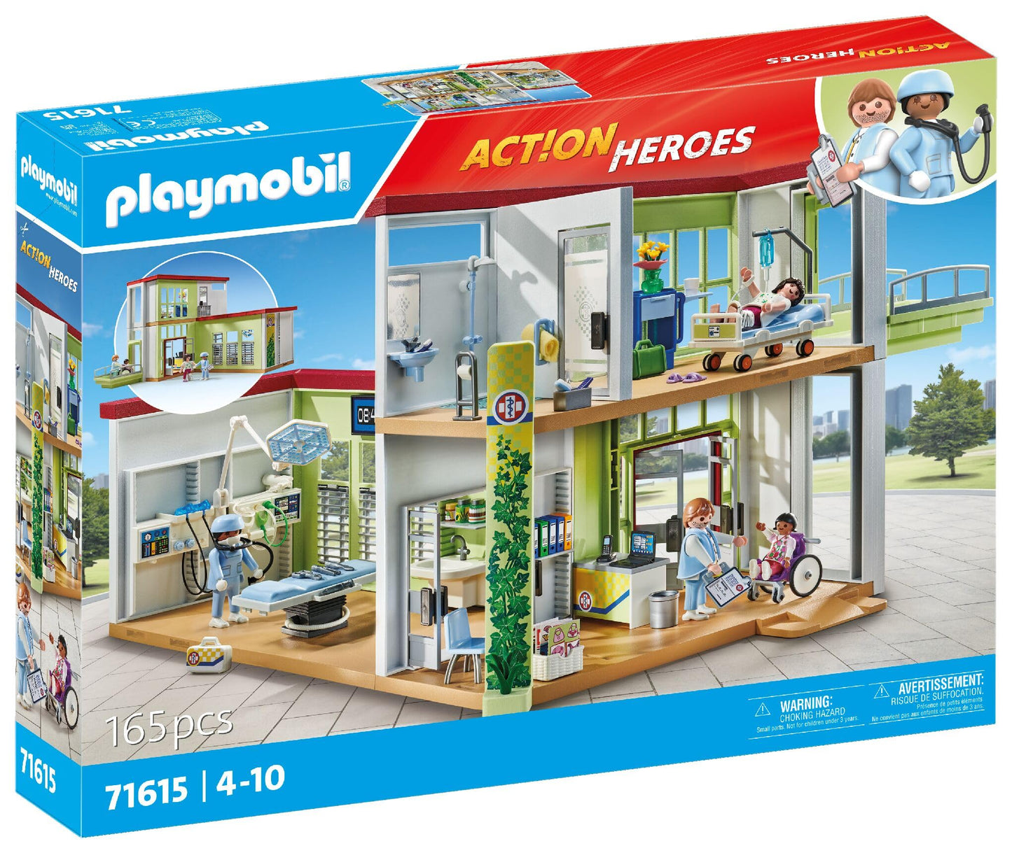 PLAYMOBIL | Action Heroes | Kinderarzt mit Teddybär | nachhaltiges Spielzeug für Kinder ab 4 Jahren | 71619