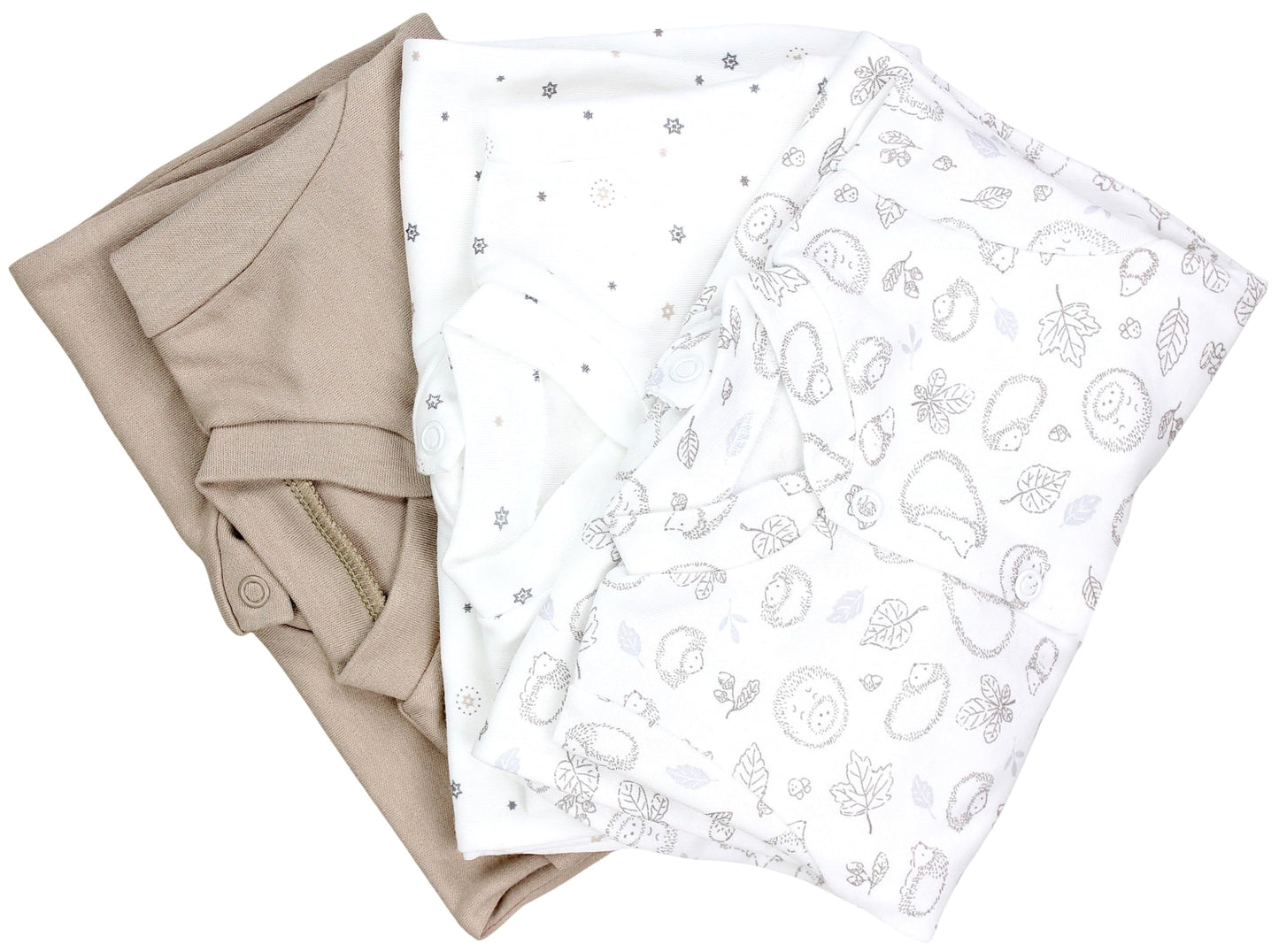 TupTam Baby Jungen Schlafstrampler Langarm Strampler Schlafanzug mit Fuß 3er Pack