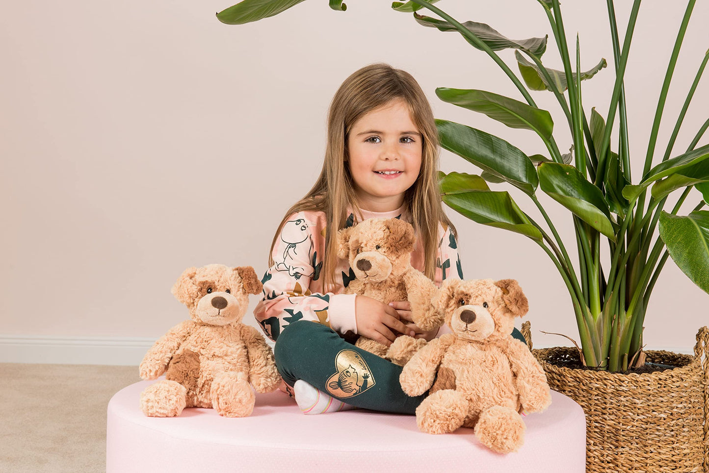 Teddy Hermann 92893 Schlenker-Hund 40 cm, Kuscheltier, Plüschtier