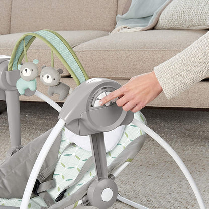 Ingenuity, tragbare Babyschaukel, Cuddle lamp - mit Melodien, Zeit- und Schaukeleinstellung