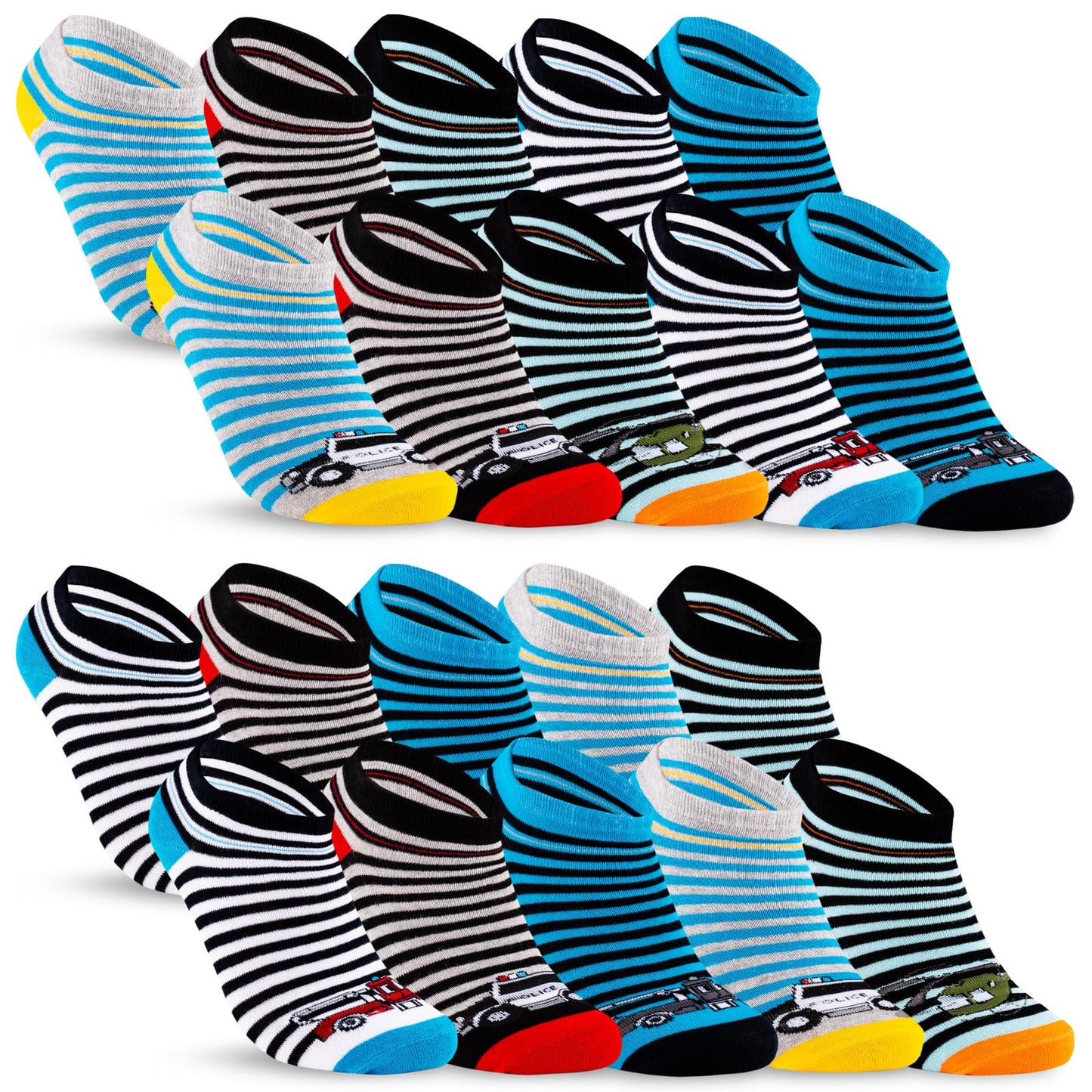 10 pairs of children's sneaker socks boys &amp; girls cotton children's socks 
