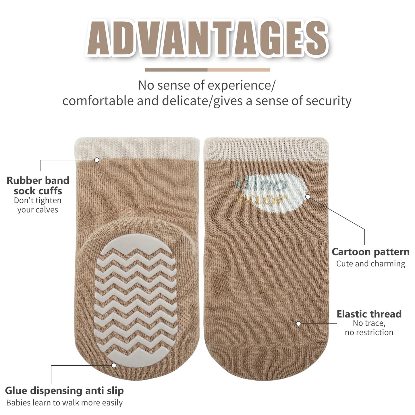 outfit spring Non-Slip Socks Baby, Non-Slip ABS Socks Children, Newborn Cotton Stopper Socks Non-Slip Socks Crawling Socks for Birth Girls Boys Gift 0-5 Years