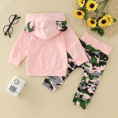 Herbst-Outfits für Mädchen, Kinder, 2-teilig, mit Kapuze, zum Ausgehen, Kinder-Sweatanzug-Set, zweiteilig, aktives Sweatshirt mit Kapuze, Sweathosen-Set, Winter, langärmelig, Trainingsanzüge, lässig