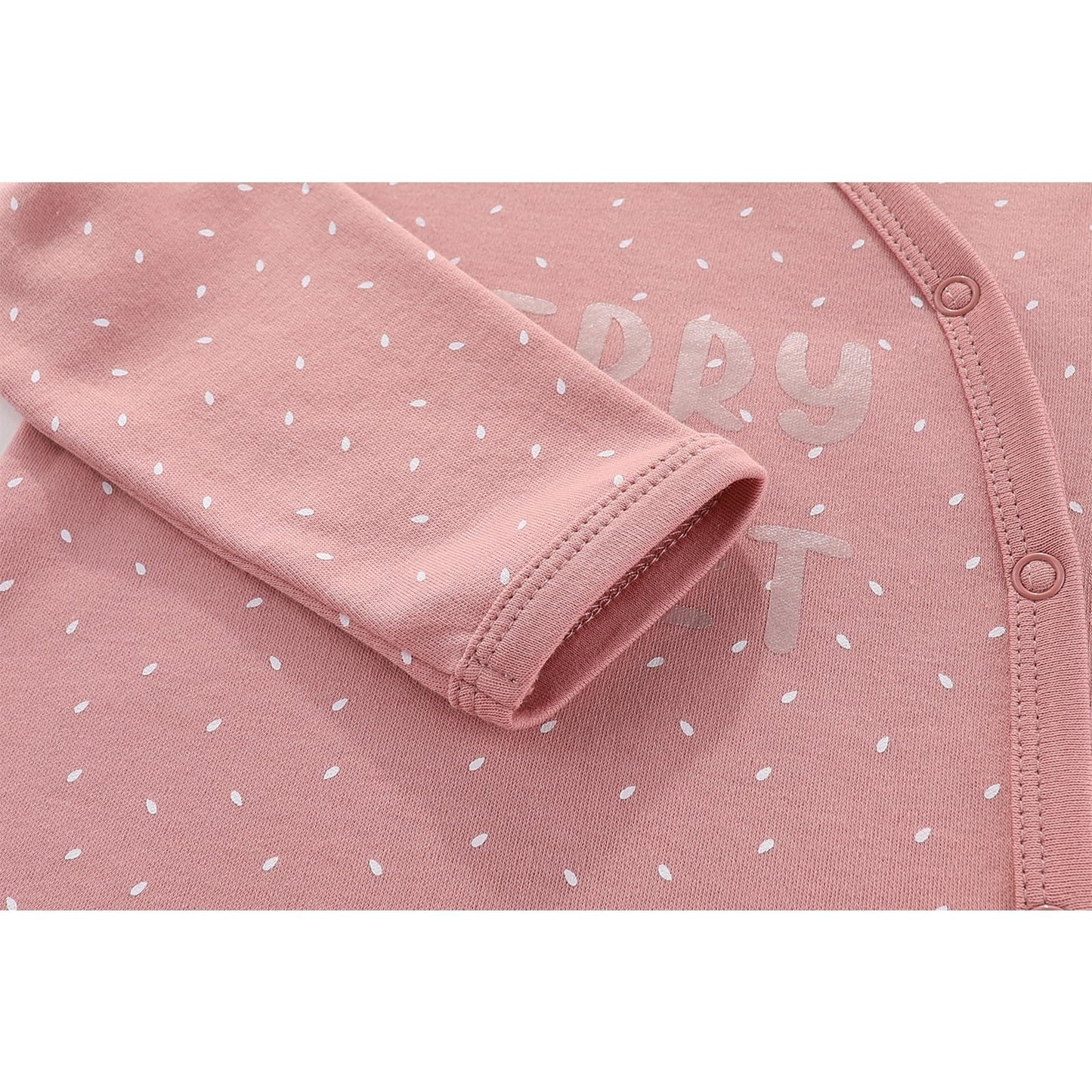JELYLOVE Baumwolle Langarm Baby Jungen Mädchen Strampler 0-12 Monate Neugeborene Bekleidung 3er-Pack