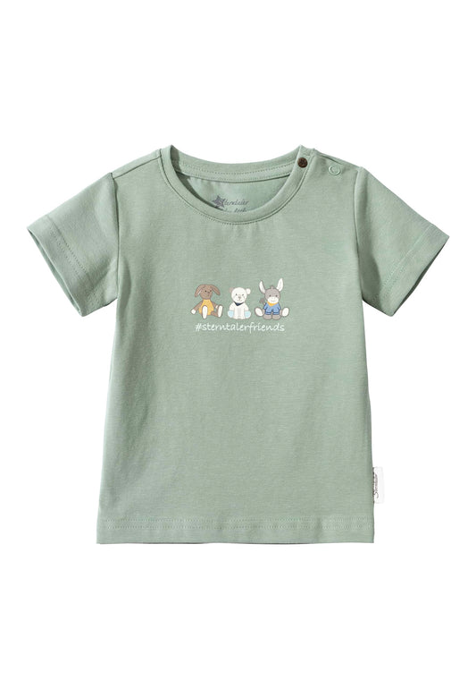 Sterntaler T-Shirt Jersey Sterntalerfriends Rabbit Happy - Unisex T-Shirt for Babies Made of Soft Cotton Jersey - Baby T-Shirt with Short Sleeves for Warm Summer Days