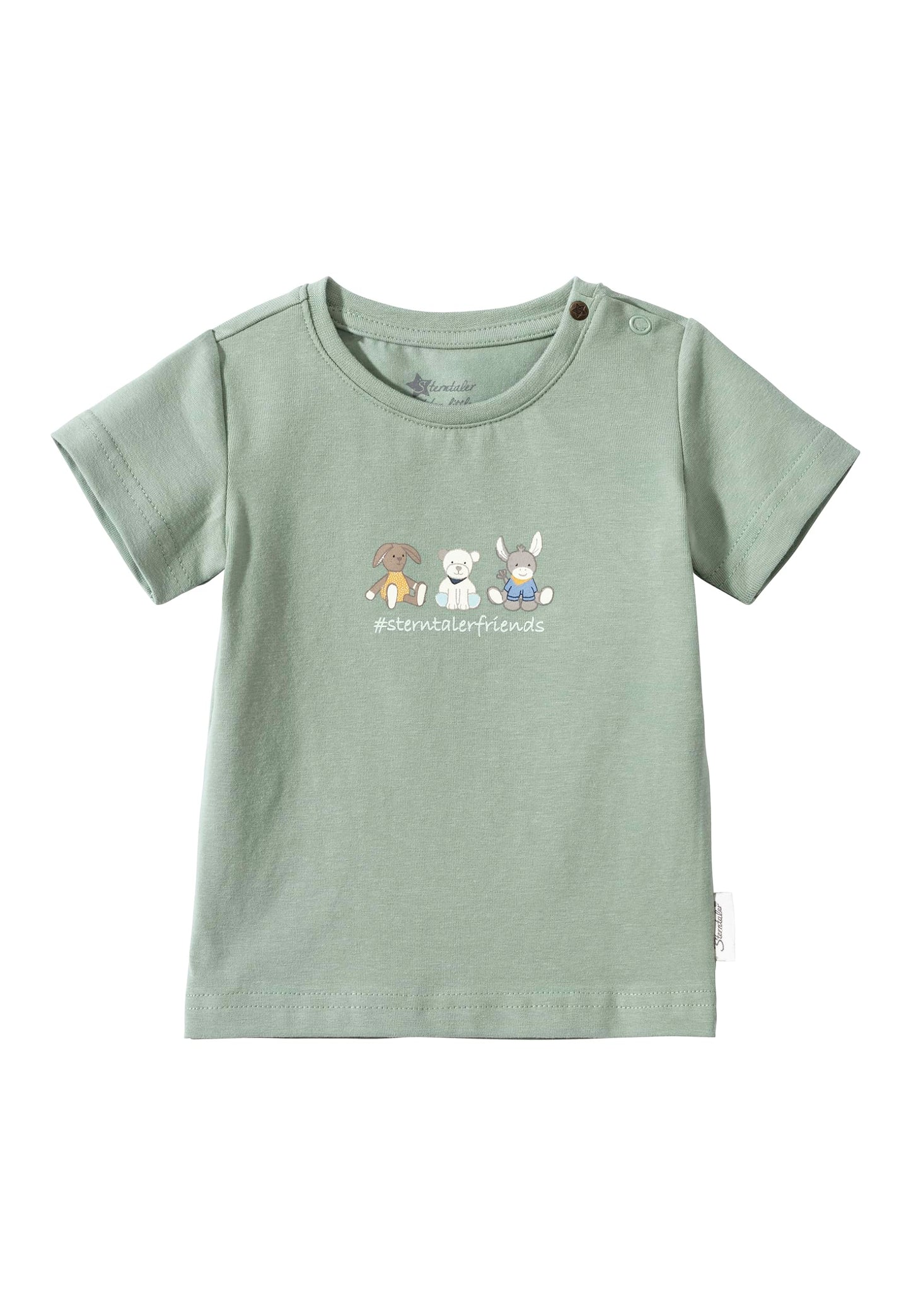 Sterntaler T-Shirt Jersey Sterntalerfriends Rabbit Happy - Unisex T-Shirt for Babies Made of Soft Cotton Jersey - Baby T-Shirt with Short Sleeves for Warm Summer Days
