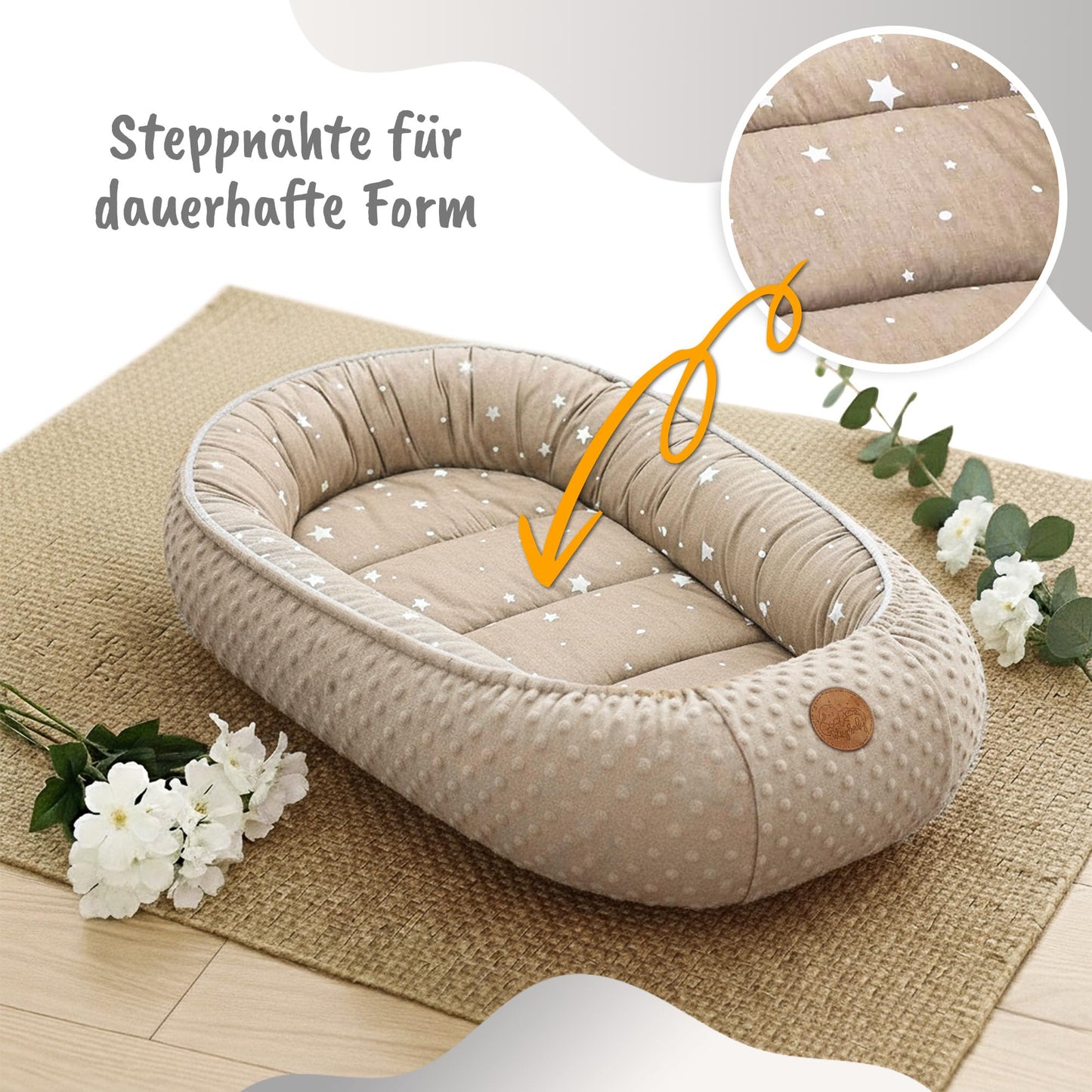 Nestchen Baby - Babynestchen Neugeborene Minky Babynest für Kinderbett Vielseitiges tragbar Nest kuschelnest zubehör für babybett warm Winter coccon Teddybären