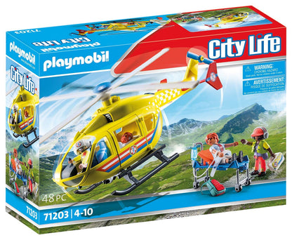 PLAYMOBIL | City Life | Rettungshelikopter | Spielzeug für Kinder ab 4 Jahren | 71203