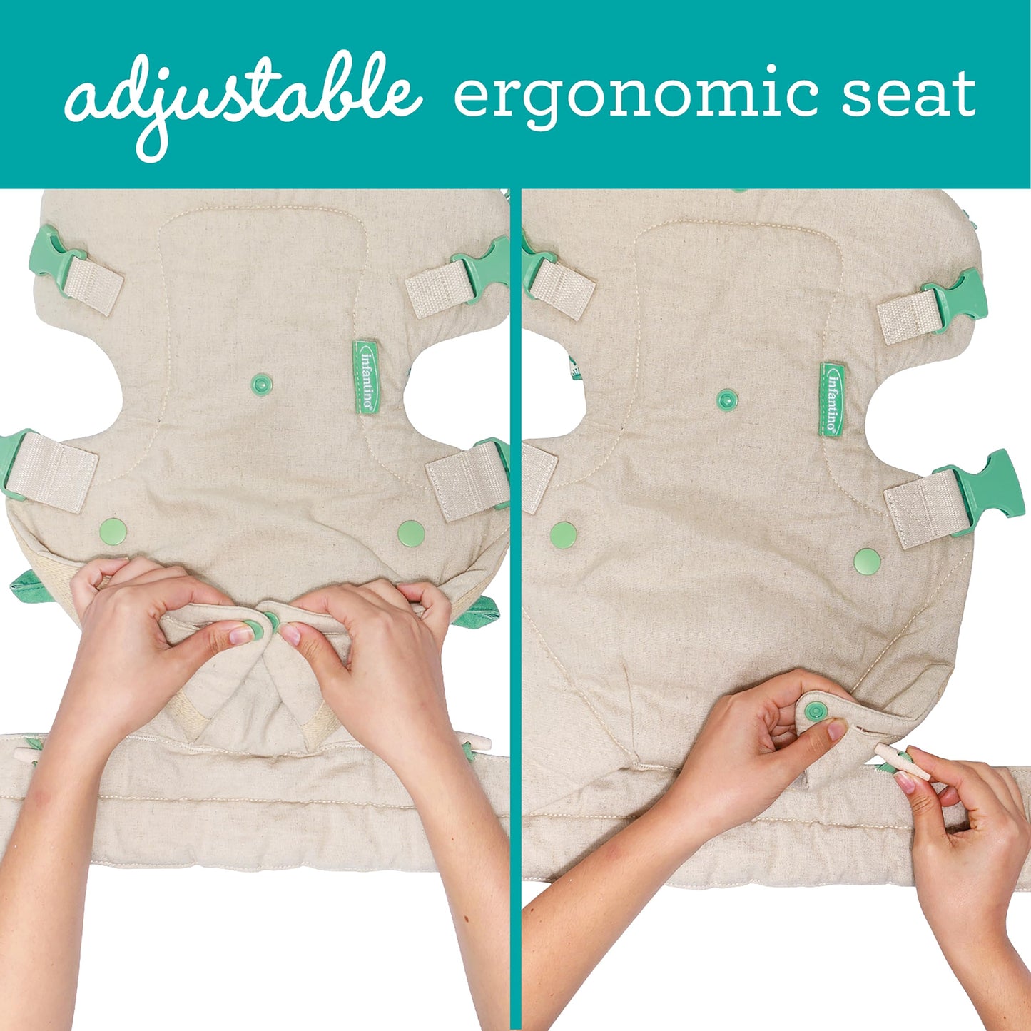 Infantino Flip Advanced 4-in-1 Babytrage, Ergonomisch, Umwandelbar, mit Blickrichtung Nach Innen und Außen, Vorne und Hinten Tragbar für Neugeborene bis Kleinkinder von 3,6-14,5 kg, Grau