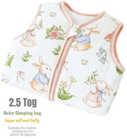 Chilsuessy Baby Sleeping Bag with Legs, 2.5 Tog All-Season Sleeping Bag (CPC Certification) for Infants, Children, Dinosaur Park, 80 cm, Baby Height 90–100 cm